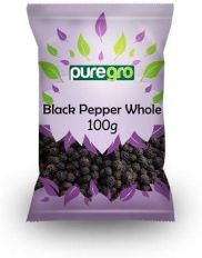 Puregro Whole Black Pepper 100g