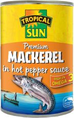 Tropical Sun Premium Mackerel in Hot Pepper Sauce 400g