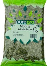 Puregro Whole Moong Beans 1.5kg