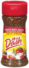 Mrs Dash Tomato Basil Garlic Seasoning Blend 57g (2 OZ)