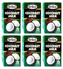 Grace Premium Coconut Milk 250ml (Pack of 6)