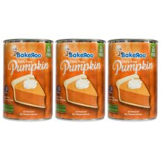 Bakeroo 100% Pure Pumpkin (15 oz) 425g - Pack of 3