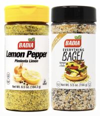 Badia Seasoning Combo Pack Lemon pepper 184.3g & Bagel 156g (Twin Pack)