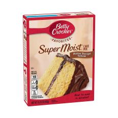 Betty Crocker Super Moist Cake Mix Butter Recipe Yellow 375g