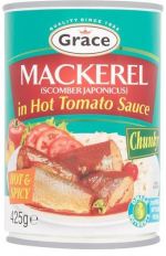 Grace Mackerel in Hot Tomato Sauce 425g