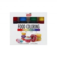 Badia Food Coloring And Easter Eggs Dyes (Blue, Green, Yellow & Red - Each Bottle Contains 0.3 oz) - Total 35ml (1.2 fl oz)