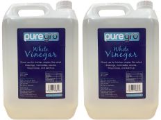 Puregro White Vinegar, 5 Litres (Pack of 2)